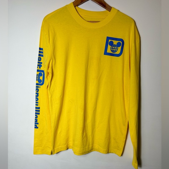 Disney Other - Disney Parks Walt Disney World Unisex Yellow/Blue Long Sleeve Shirt M